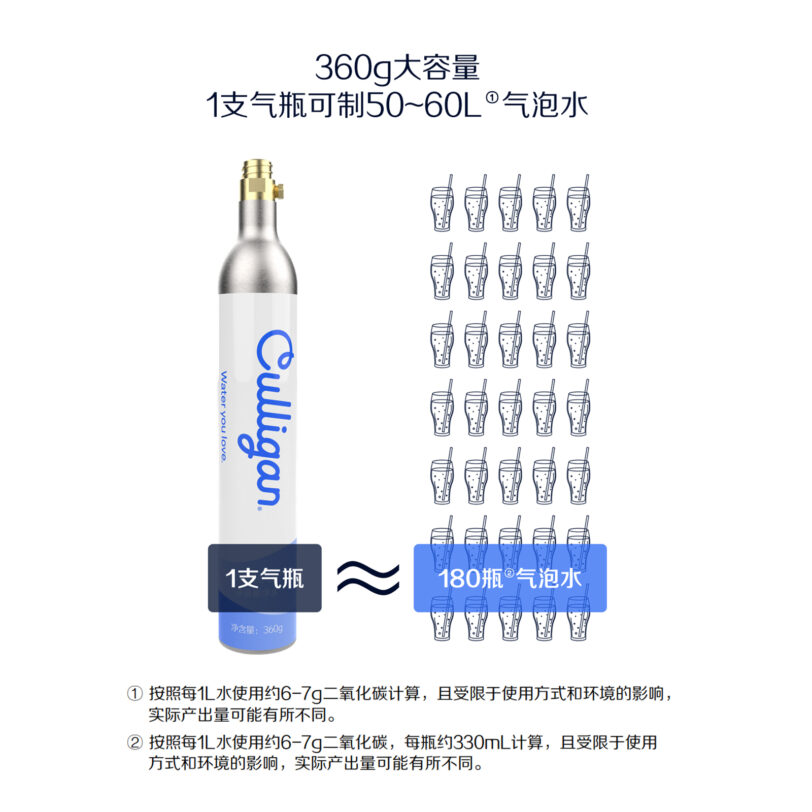 Culligan.康丽根气泡水360g气瓶充气 - 图片 5